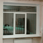 Трехстворчатое противопожарное окно с фрамугой / серия FRM1067